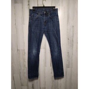 J. Crew 484 Jeans Men 28x32 Blue Slim Fit Dark Wash Kaihara Denim (30x31)